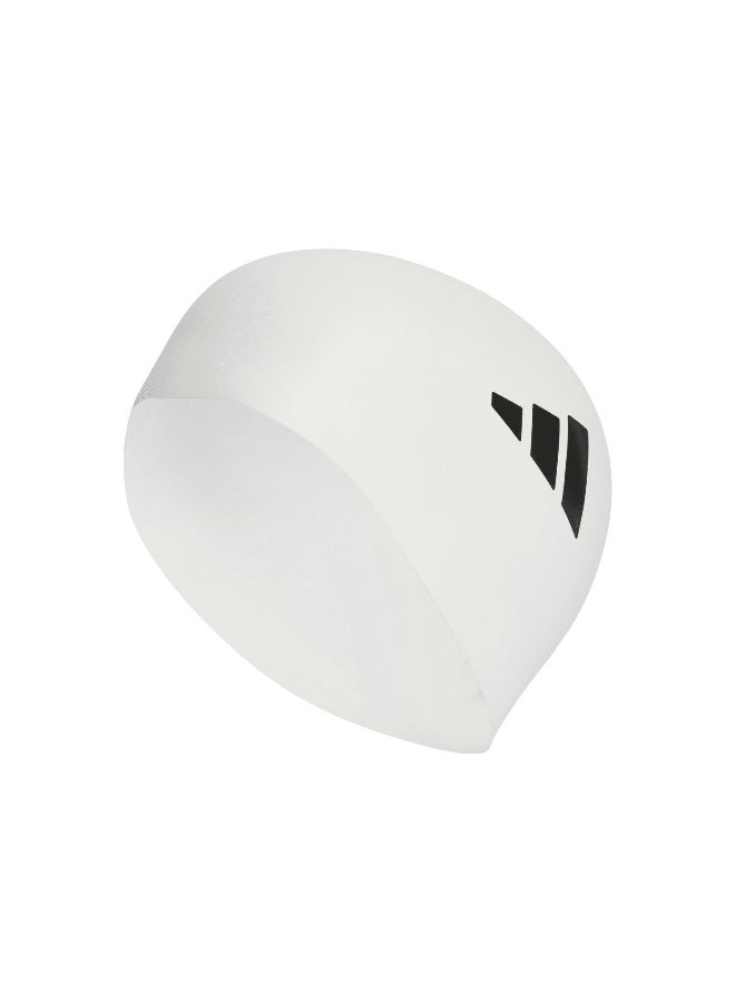 Adidas Adults 3-Stripes Swim Cap - Image 1