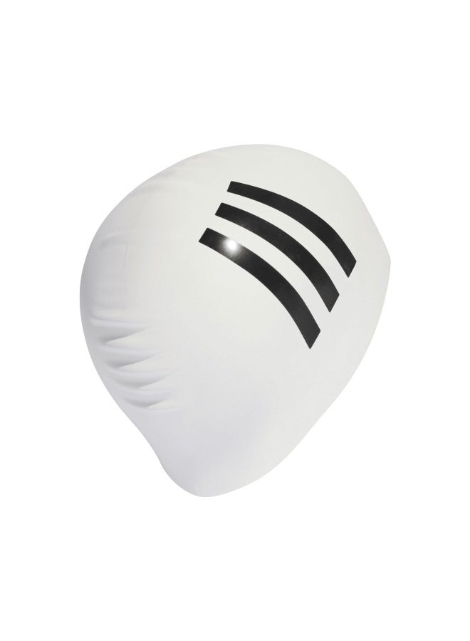 Adidas Adults 3-Stripes Swim Cap - Image 2