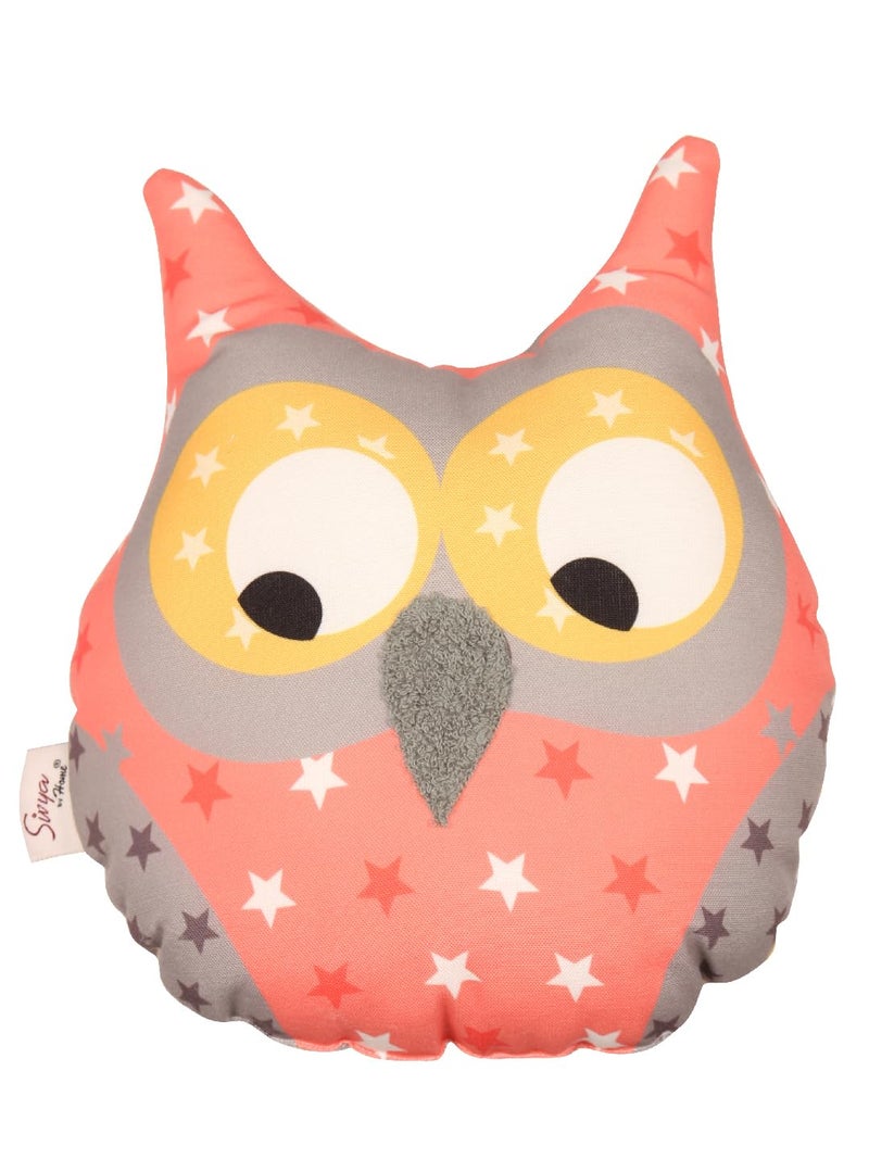 Sivya by Home Micro Filled Shape Cute Cushion for Kids (Elephant + 2 Owl + Star + Typewriter + Mixtape) | Pack of 6 - Image 4
