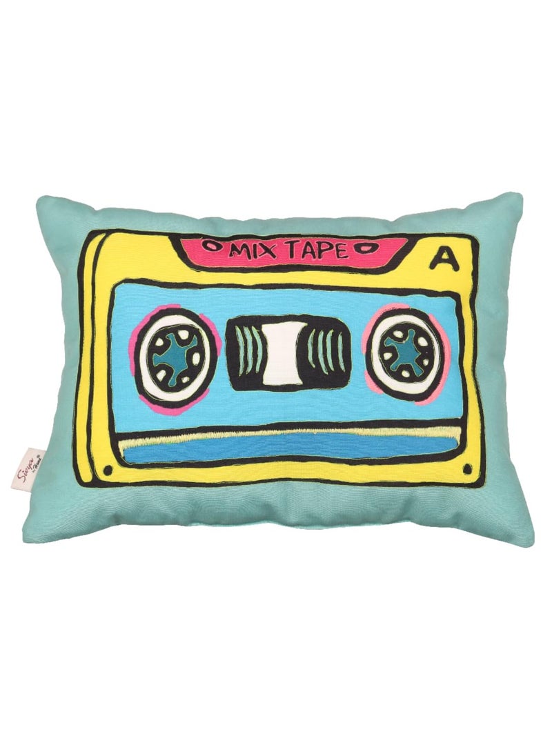Sivya by Home Micro Filled Shape Cute Cushion for Kids (Elephant + 2 Owl + Star + Typewriter + Mixtape) | Pack of 6 - Image 5