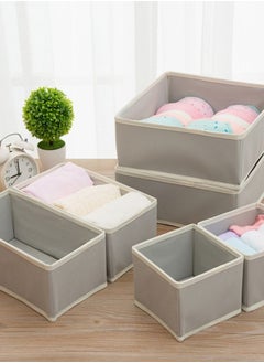 Generic Drawer Storage Organizer for clothes 6 Pieces Drawer Organizer Tray Dividers Using For Socks Underwear Accessories Pajamas  Baby Cloths  - Image 3