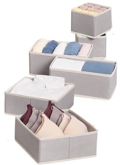 Generic Drawer Storage Organizer for clothes 6 Pieces Drawer Organizer Tray Dividers Using For Socks Underwear Accessories Pajamas  Baby Cloths  - Image 2