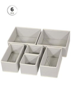 Generic Drawer Storage Organizer for clothes 6 Pieces Drawer Organizer Tray Dividers Using For Socks Underwear Accessories Pajamas  Baby Cloths  - Image 1