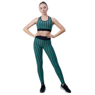 New Jacquard Yoga suit Tight Bodybuilding Hip Striped Yoga Bra High Waist Fitness Tight Pants Green - pzsku/Z3123EDB880619372F45DZ/45/1746203391/cb26fce8-29ca-4e51-9669-9548bd09c24e