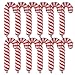 Deermon 12 Pack Large Red Christmas Candy Cane Foil Party Decor Balloons Xmas Santa Canes Walking Stick Candy Balloon For Birthday Xmas Wedding New Year Carnival Festival Holiday Party Decorations - Image 2