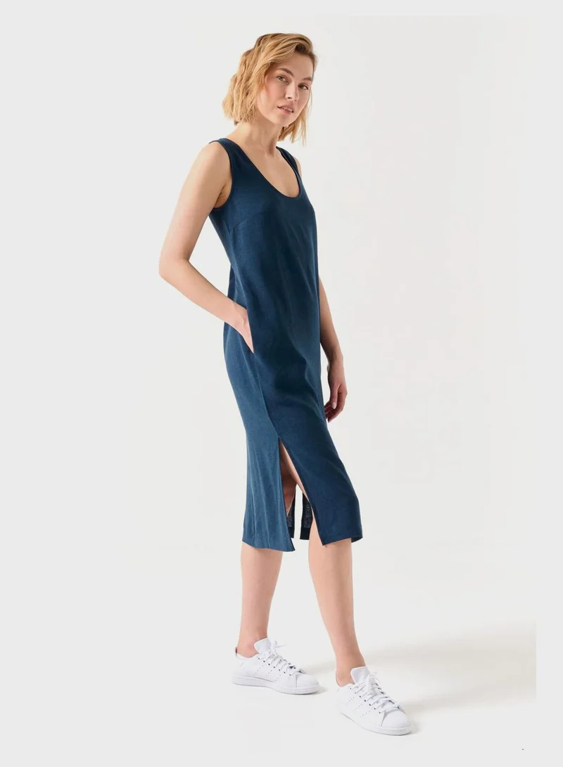 Jimmy Key Sleeveless Linen Dress