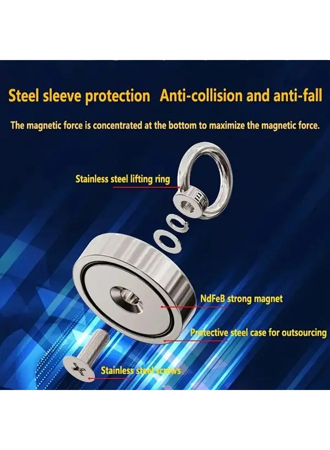 Round Magnetic Fishing Portable Magnet High Strength Set For Home Office Workshop - Image 5
