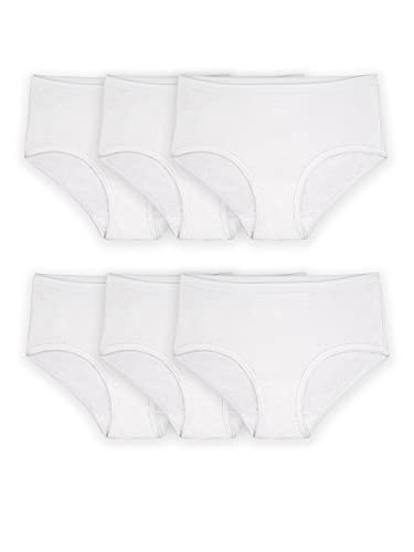 Fruit of the Loom Big Girls' Brief, White, 8 (Pack of 6) - Image 4