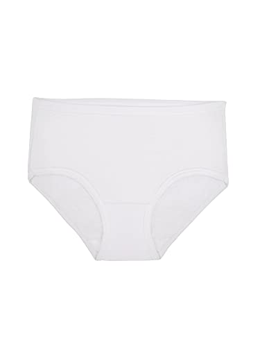 Fruit of the Loom Big Girls' Brief, White, 8 (Pack of 6) - Image 2