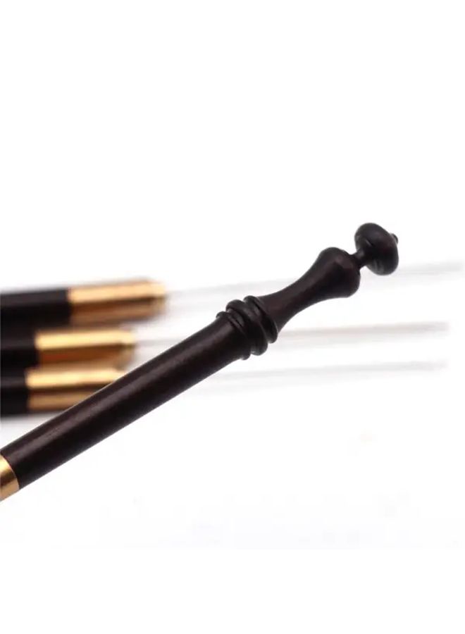 Wooden Handle Single Eye Beading Hook 1 0mm Embroidery Crochet Needle - Image 5