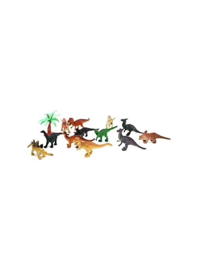 Dreamzon 13-Piece Mini Dinosaur Toy Set with Storage Box – Realistic Dinosaur Figures for Kids, Educational u0026 Fun Animal Playset - Image 3