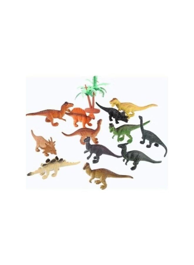 Dreamzon 13-Piece Mini Dinosaur Toy Set with Storage Box – Realistic Dinosaur Figures for Kids, Educational u0026 Fun Animal Playset - Image 2