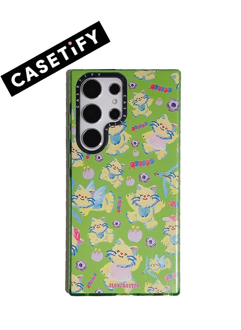 Casetify Samsung Galaxy S24 Ultra Case - "Korean Doll Cartoon Series" with Sparkling Finish - Image 1