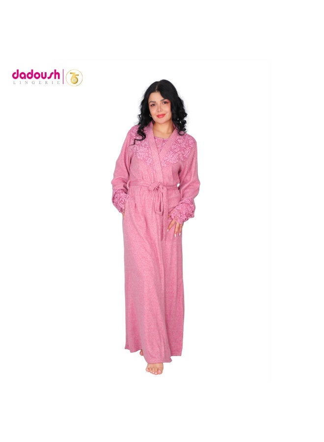 Dadoush Very special robe shirt, maxi nightgown with long robe made of soft cotton - Image 1