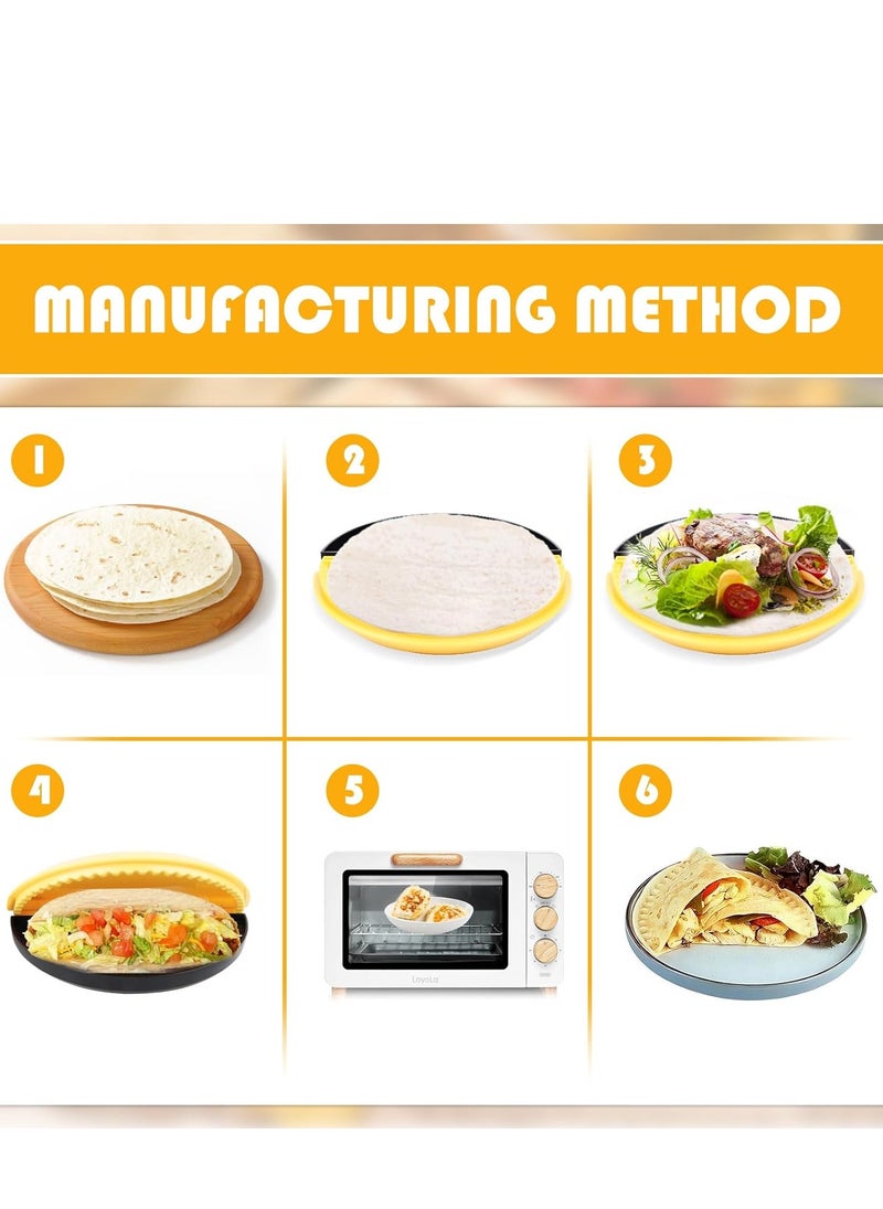 Mmmon Crimper for Wraps,Toast Sandwich Maker,Tortilla Sealer,Double Sided Sandwich Baking Mould for Stoveto,Create Corn Tortillas,Skewers,Pastries  - Image 3