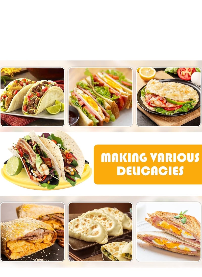 Mmmon Crimper for Wraps,Toast Sandwich Maker,Tortilla Sealer,Double Sided Sandwich Baking Mould for Stoveto,Create Corn Tortillas,Skewers,Pastries  - Image 5