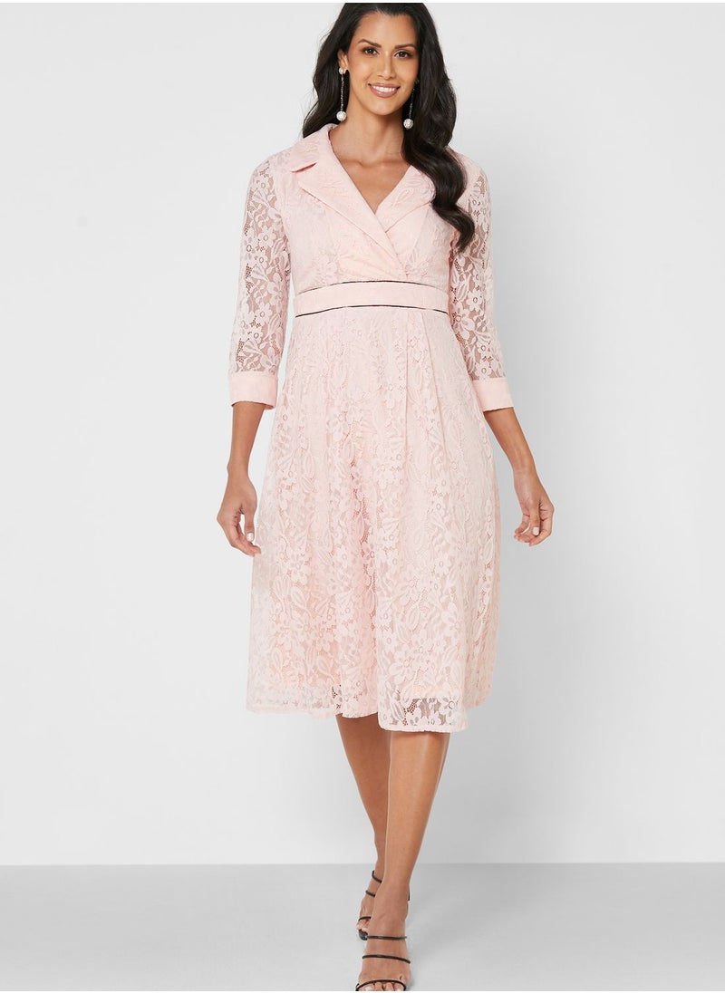 ELLA - Fit & Flare Blazer Dress - Image 1
