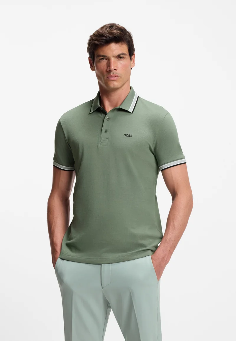 بوس Paddy polo shirt in cotton piqué