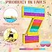 Adecortalk Rainbow Number 7 Pinata Birthday Decorations for Kids Rainbow Pinata with Bat Stick Blindfold for Boys Girls 7th Birthday Celebrations Baby Shower Party Supplies 161x106x29 Inches - Image 4