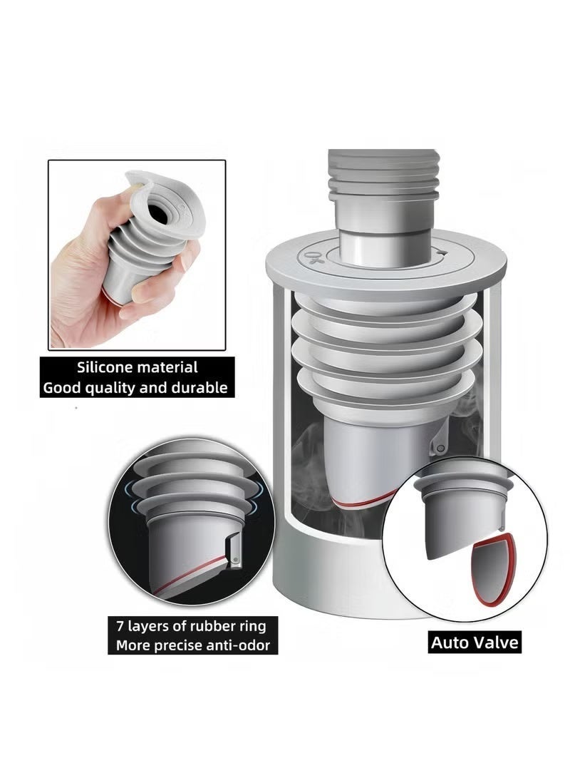 ALongDeng Washing Machine Drain Hose Seal Universal Washer Drain Hose Seal Ring Sewer Deodorant Ring Cover Seal for Washer Kitchen Bath 75mm - Image 4