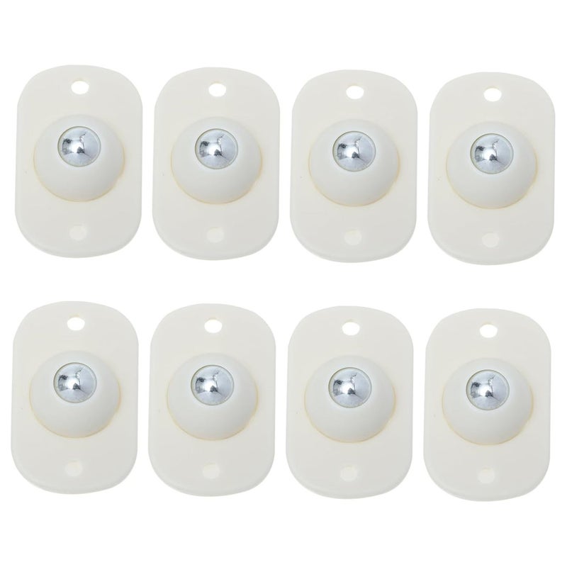 8Pcs Self Adhesive Caster Wheels For Storage Boxes Trash Cans Quiet Smooth Rolling Easy Installation - Image 1
