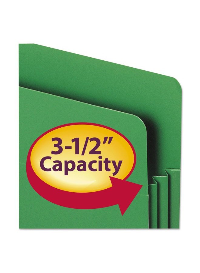 Smead Poly File Pocket, Straight-Cut Tab, 3-1/2" Expansion, Letter Size, Assorted Colors, 4 per Box (73500) - Image 2