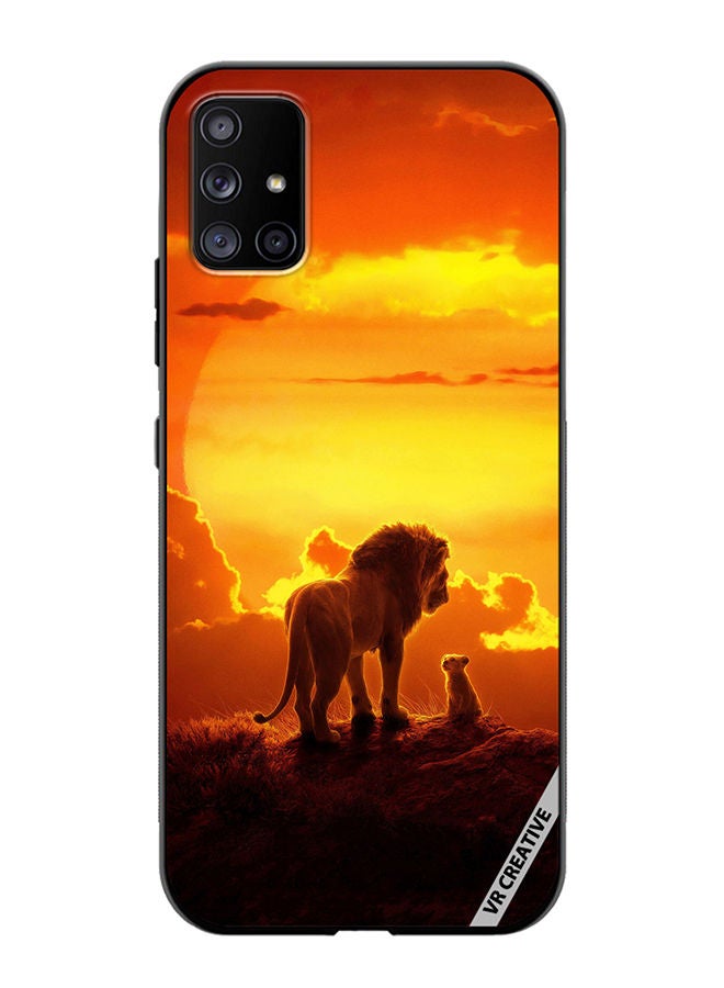 VR CREATIVE Protective Case Cover For Samsung Galaxy A71 5G The Lion King Design Multicolour - Image 1