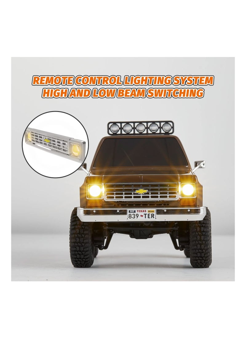 FMS - FMS K5 Blazer RC Crawler, FCX24 RC Trucks for Adults, Two Speed Switch RC Model,Brown - Image 1