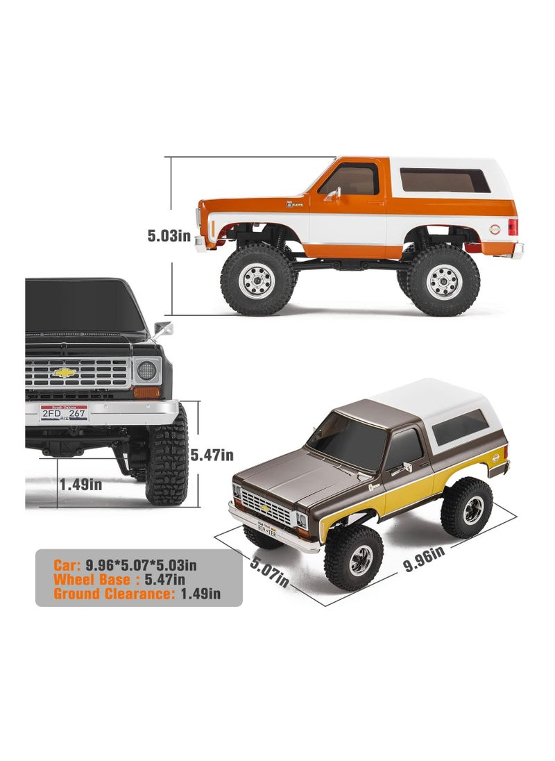 FMS - FMS K5 Blazer RC Crawler, FCX24 RC Trucks for Adults, Two Speed Switch RC Model,Brown - Image 1