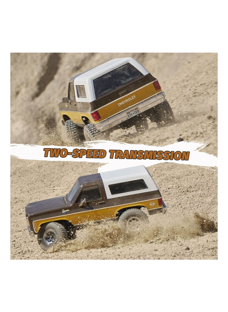 FMS - FMS K5 Blazer RC Crawler, FCX24 RC Trucks for Adults, Two Speed Switch RC Model,Brown - Image 1