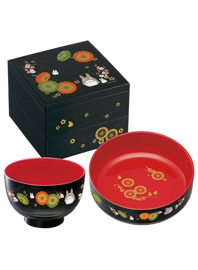 ستوديو جيبلي - جاري توتورو - توتورو، متزلج، أواني طلاء يابانية تقليدية - صندوق بينتو من طبقتين - Image 3