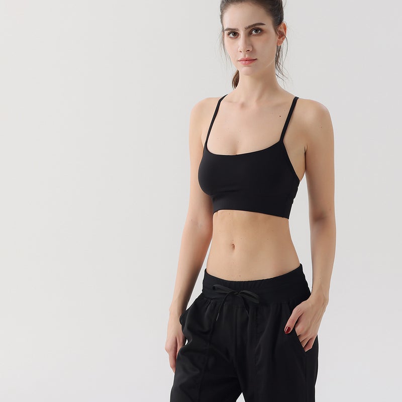 Y-Word Beautiful Back Bra Sports Yoga Clothing Women'S Quick-Drying Underwear Bra Nude Double-Sided Sanding Solid Color Sports Top - Image 5