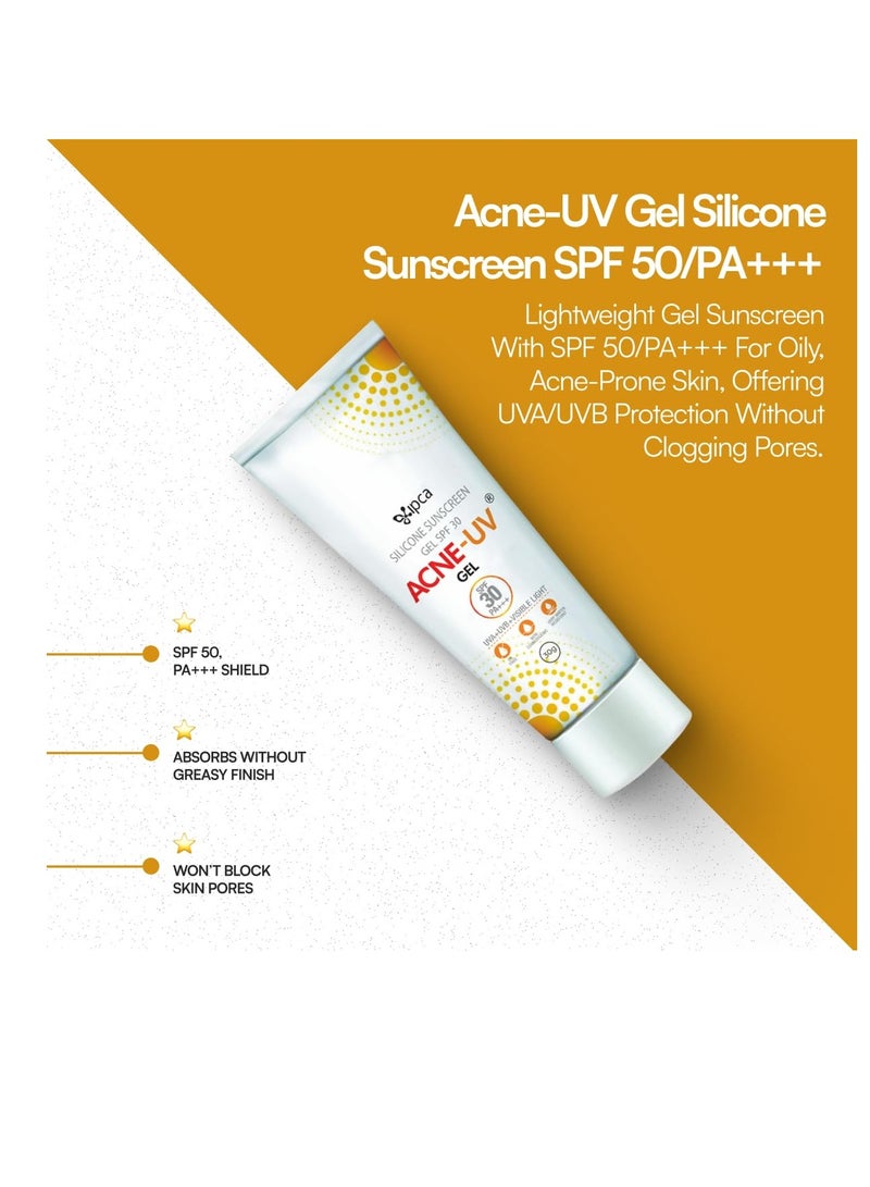 اكني-يوفي جل الوقاية من أشعة الشمس فوق البنفسجية لعلاج حب الشباب بعامل حماية من أشعة الشمس 30 PA+++ | واقي من الشمس للبشرة الدهنية للنساء والرجال | واقي من الشمس غير كوميدوغينيك | جل السيليكون | حماية من الضوء المرئي | مقاوم للماء | مناسب لجميع أنواع البشرة (30 جرام) - Image 2