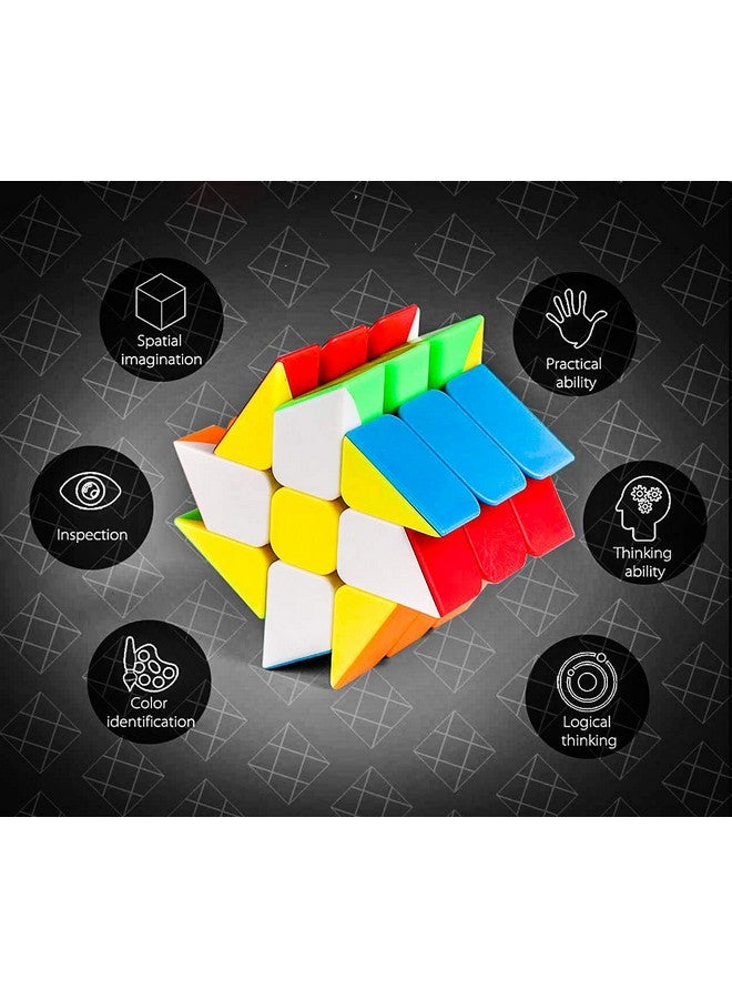 D ETERNAL Moyu Mofang Jiaoshi Windmill Cube High Speed Stickerless Magic Puzzle Cubes, Teen - Image 2