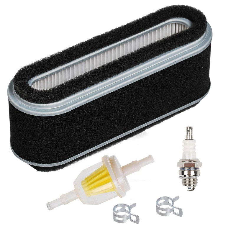 HIFROM HIFROM Air Filter Combo Pre Filter Fuel Filter Spark Plug Tune Up Kit fit for Kawasaki FB460 John Deere 112L 160 165  - Image 1