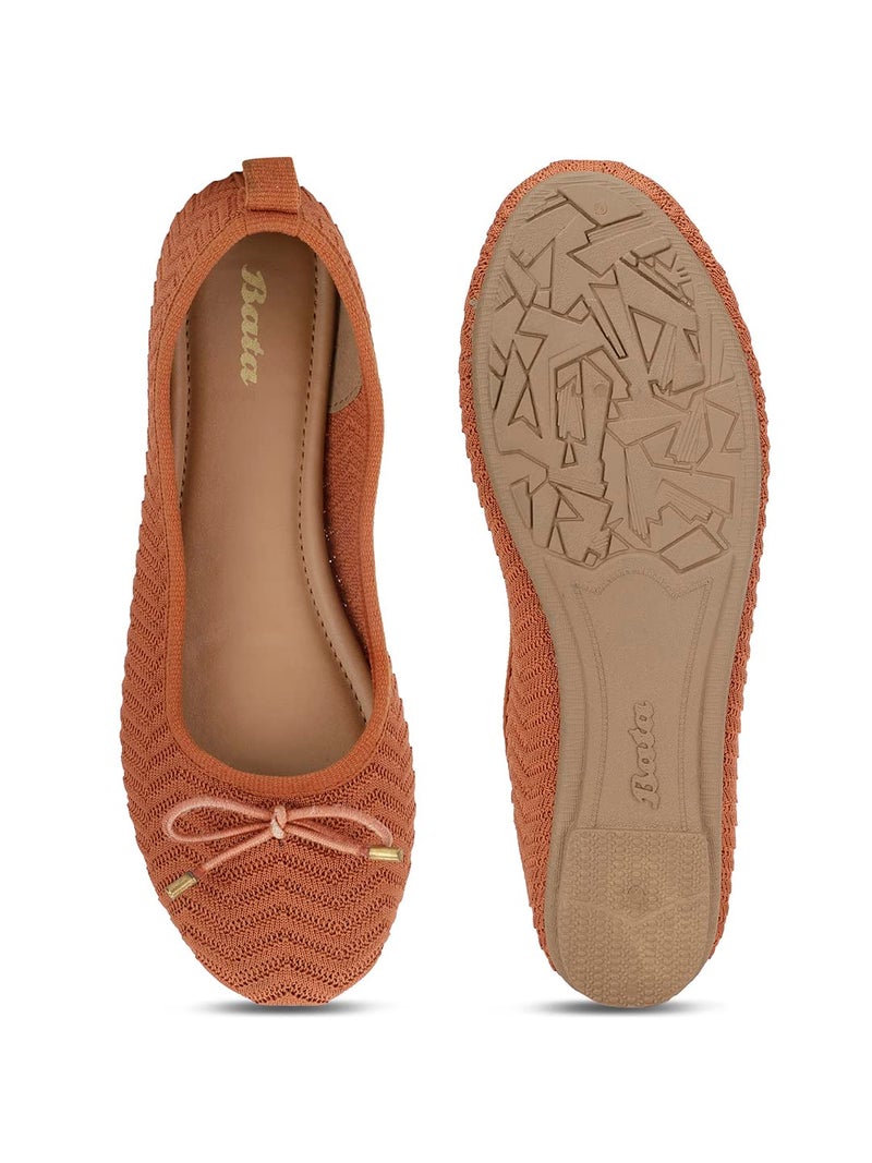 Bata Alex Ballerina Women's Tan Ballerina - 4 UK (5513756) - Image 5