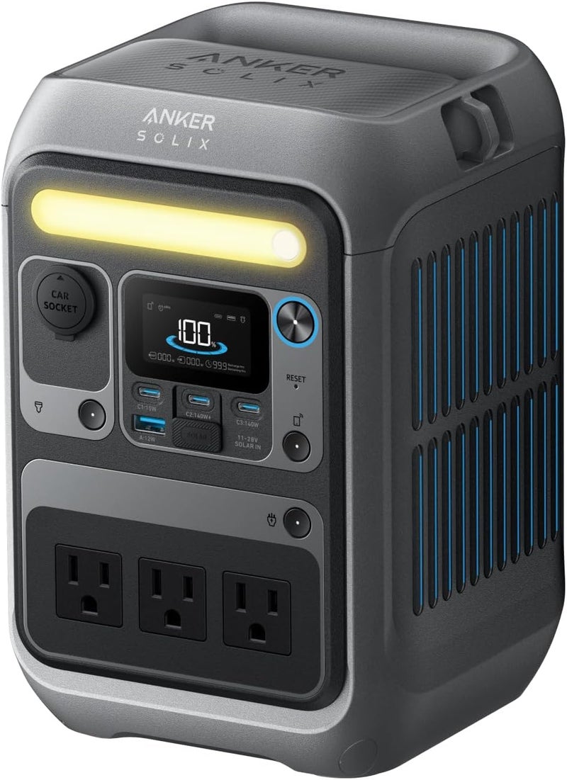 Anker SOLIX C300 Portable Power Station, Outdoor 288Wh LiFePO4 Battery, 300W (600W Surge) Solar Generator, 140W Two-Way Fast Charging, For Camping, Traveling, and Emergencies (Solar Panel Optional) - Image 1