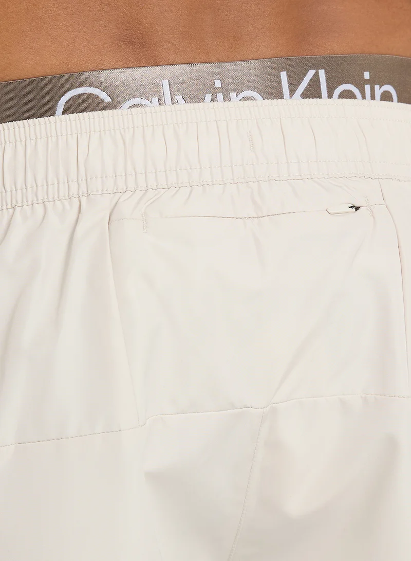CALVIN KLEIN Short Double Waistband Drawstring Shorts