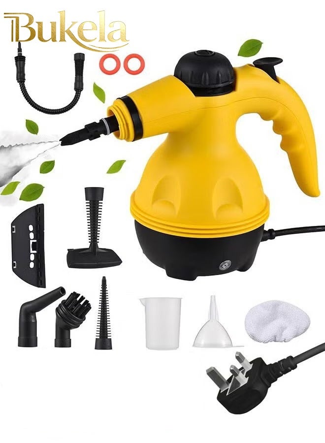 Bukela High Pressure Steam Cleaner Pressurized Handheld Steam Cleaner with 10pcs Accessories Multi-Purpose Home Use for Cleaning Dirt, ABS Material，Grease, Grout, Steamer for Couch, Floor, Carpet, Car, Kitchen, Bathroom - Image 1