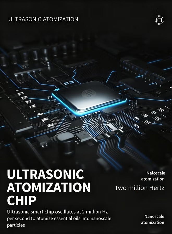 Car Aroma Diffuser, Smart Aroma Diffuser, Car Air Freshener, Ultrasonic Smart Chip And 0 Alcohol, Long-Lasting Use USB Charging, Car Deodorant (Aroma Diffuser +30ml Essential Oil) - Image 5