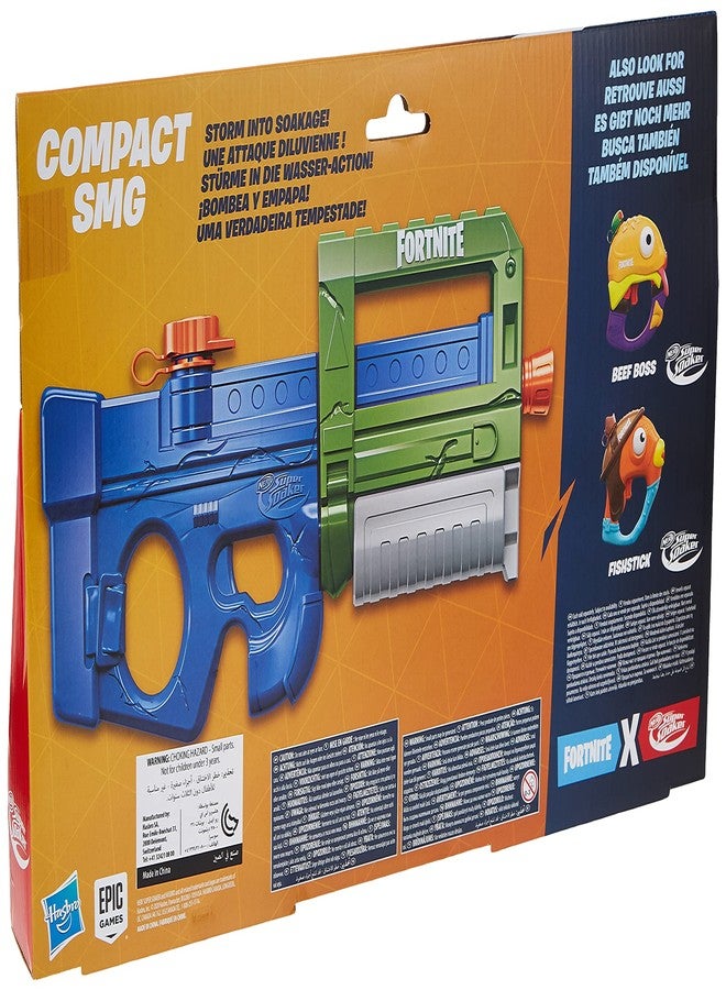 SUPER SOAKER Nerf Super Soaker Fortnite Compact SMG Water Blaster - Pump-Action Water-Drenching Fun - for Youth, Teens, Adults - Image 4