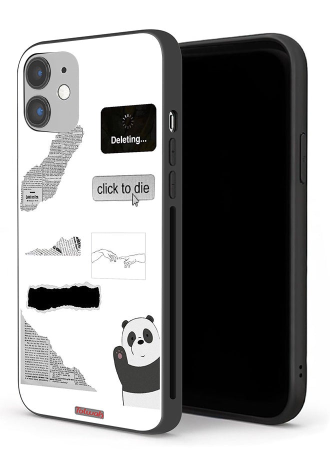 Tolwak Apple iPhone 12 mini Protective Case Panda Sticker - Image 1