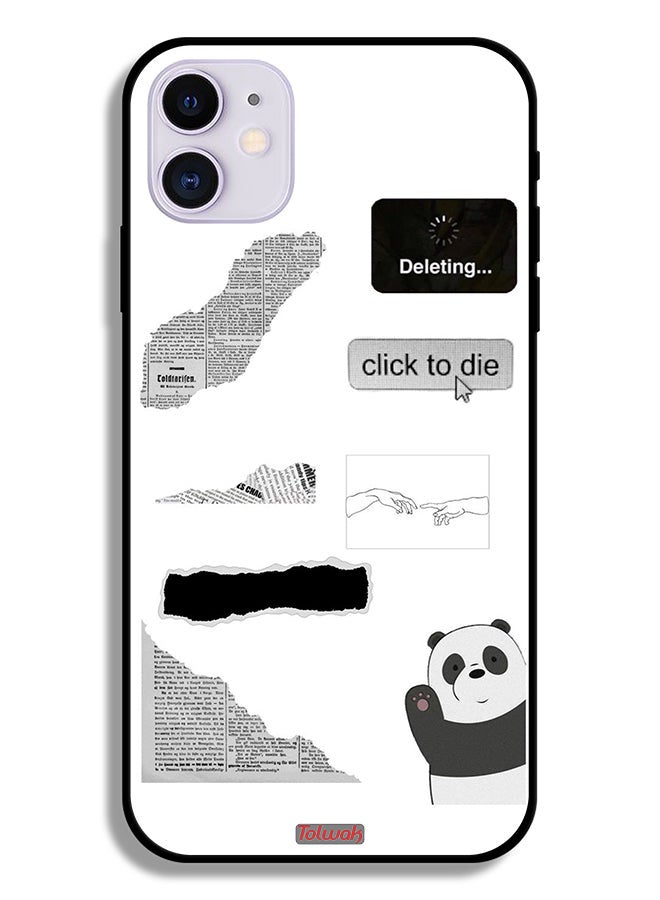 Tolwak Apple iPhone 12 mini Protective Case Panda Sticker - Image 2