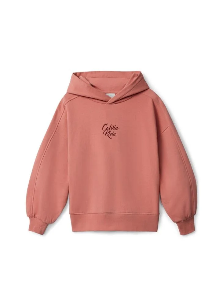 Calvin Klein Jeans  Youth Graphic Pullover Hoodie for Women | Best Price UAE