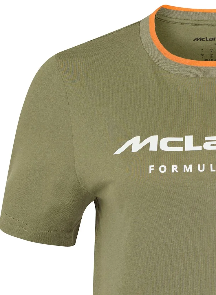 Mclaren  McLaren Essential Logo T-Shirt - Green - Womens for Women | Best Price UAE