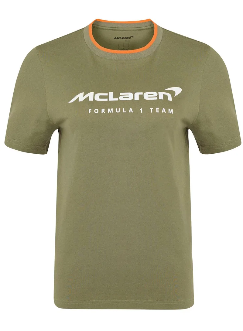 Mclaren  McLaren Essential Logo T-Shirt - Green - Womens for Women | Best Price UAE