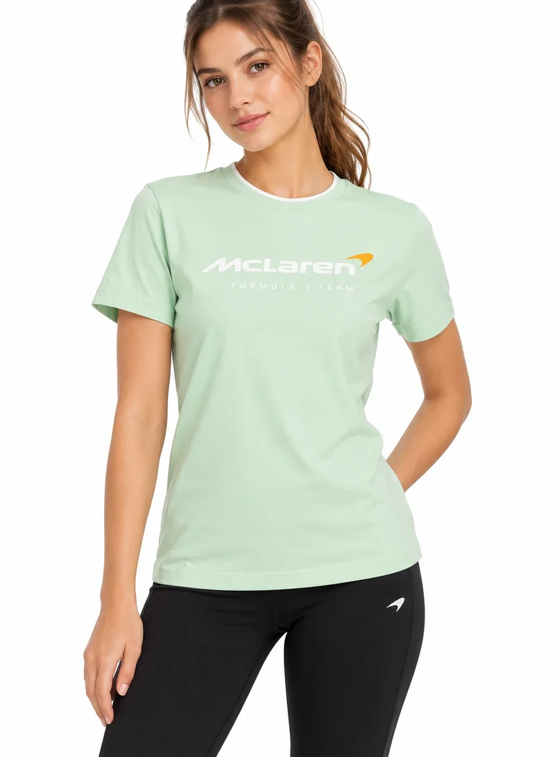 Mclaren McLaren Essential Logo T-Shirt - Green - Womens