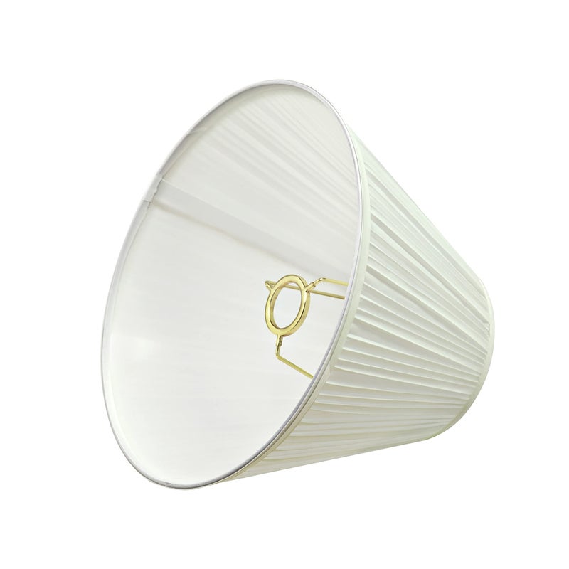 Aspen Creative 59101A Empire Uno Lamp Shade in Powder White, 5" Top x 10" Bottom x 8" Slant Height, Slip UNO 33mm - Image 3