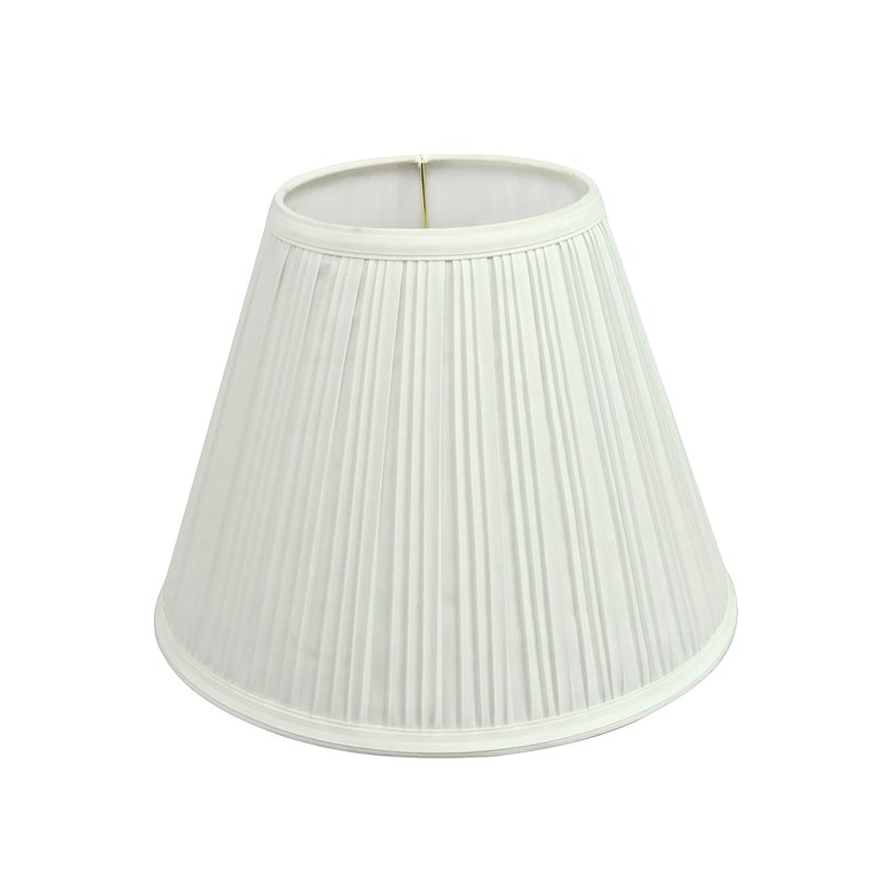 Aspen Creative 59101A Empire Uno Lamp Shade in Powder White, 5" Top x 10" Bottom x 8" Slant Height, Slip UNO 33mm - Image 1