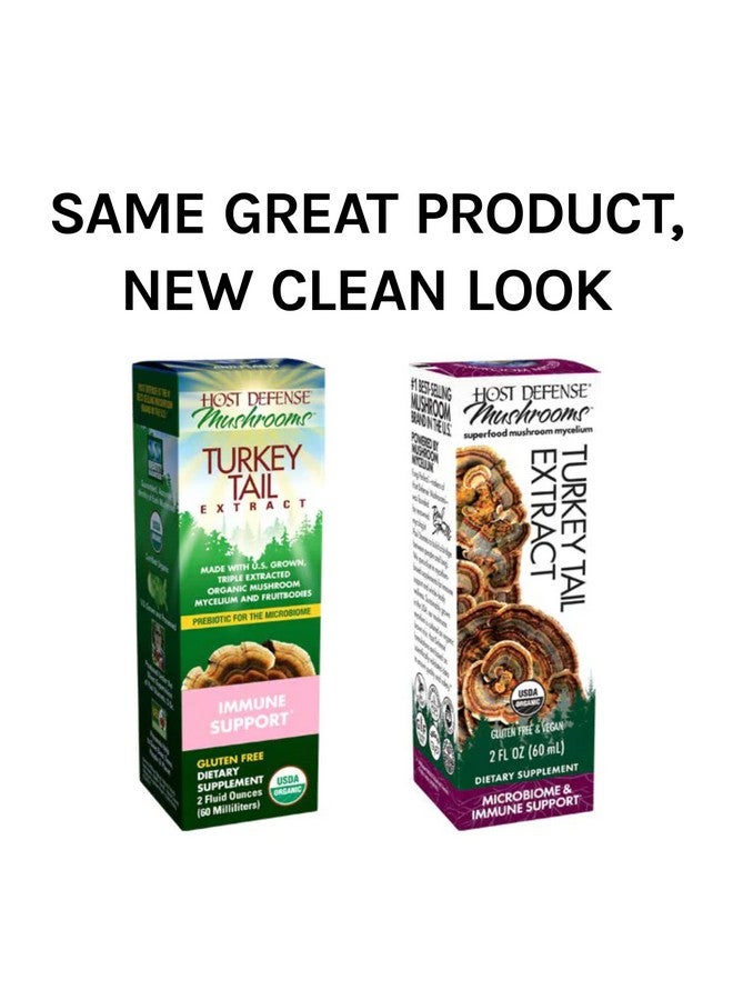 Host Defense Turkey Tail Extract Natural Immune System And Digestive Support Mushroom Supplement Plain 2 Fl Oz - Image 3